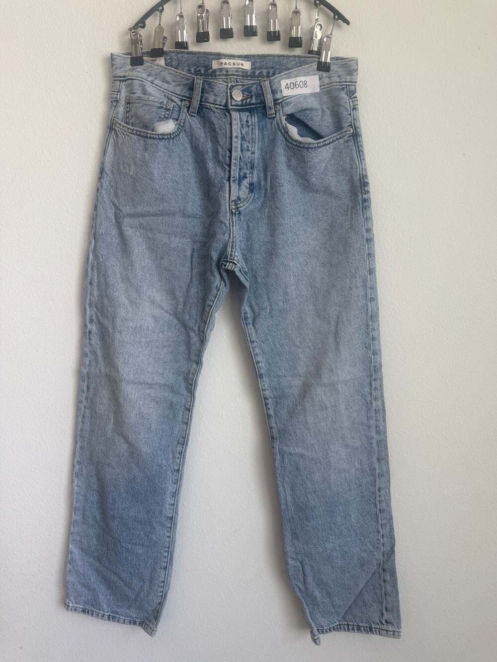 PacSun Light Wash Straight Leg Denim Jeans